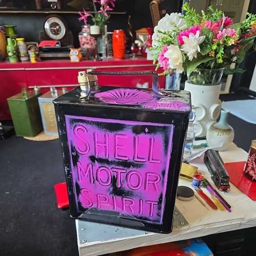 Vintage shell petrol can - shell,