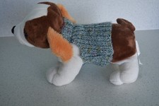 XXS  4" HAND KNITTED DOG COAT
