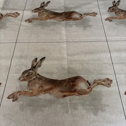 Running hare cushion cover - running,