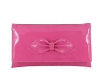 Gorgeous Faux Patent Bow Clutch/Shoulder Bag Wedding Party Prom Bag Medium Size