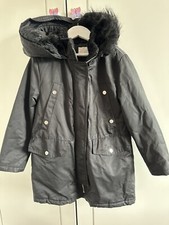 Zara Girls Black Coat Puffa