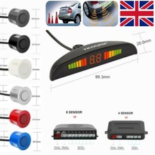 4/8x Car Reverse Parking Sensors Radar Alert System Buzzer Alarm Kit LED Display