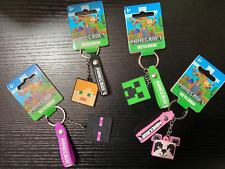 Officially Licensed Minecraft Keyring 2D PVC Charm Keychain Party Bag Gift