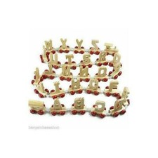 Brand New Wooden Alphabet Train Letters Personalised Names as Children Gift