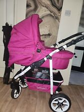 Bavario Pram, pink, excellent condition 