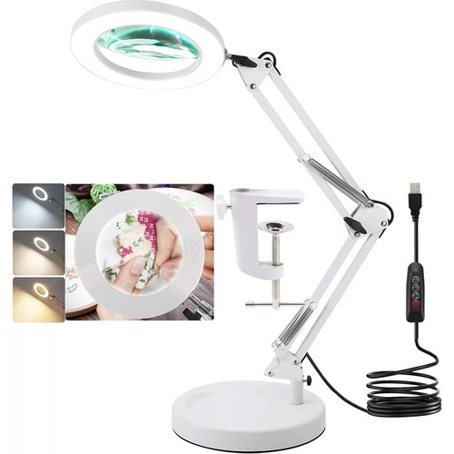 10x magnifier glass led desk - magnifier,