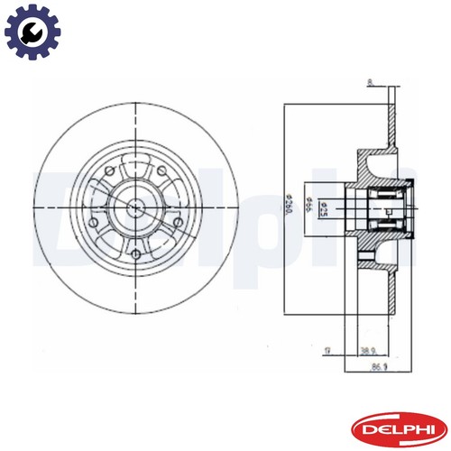 Brake disc bg9112rs for - brake,