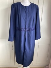 Changes By Together Long Formal Navy Lace Trim Jacket UK 16-18 Wedding Guest