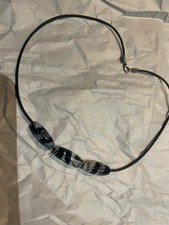 Striped Agate Necklace, a