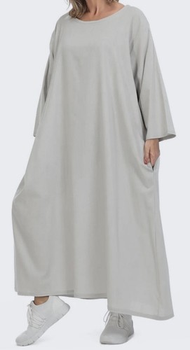 Plus size soft grey linen - plus,