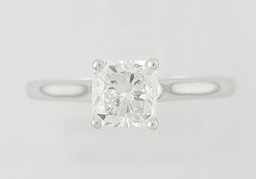 Radiant cut diamond solitaire - diamond,