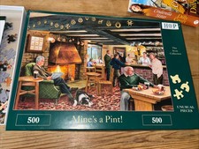 Mines a pint! 500 piece jigsaw puzzle complete smoke free House of Puzzles HOP 