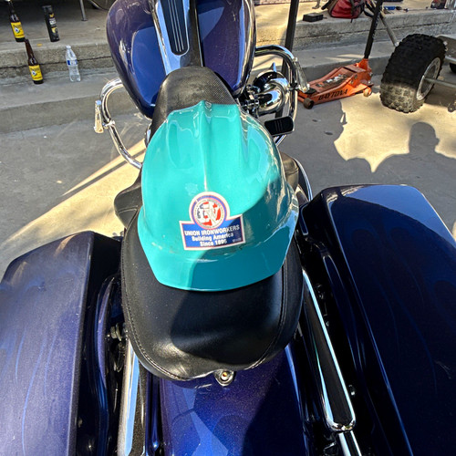 Teal hard hat - hard,