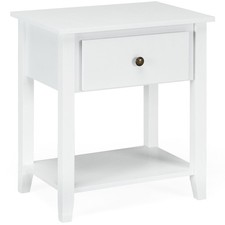 Accent Table Bedroom Narrow Side End Table Storage Cabinet Nightstand