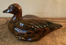 Vintage Ceramic Brown Duck