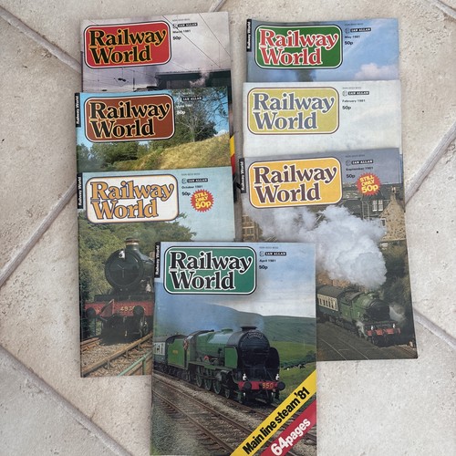 Railway world magazines 1981 - magazines,