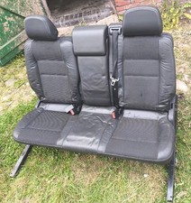 VAUXHALL ZAFIRA B REAR SEAT COMPLETE SECOND ROW BLACK Half Leather 2005-2014