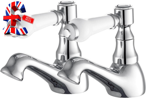 Basin taps pair victorian - taps,