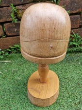 Antique wooden millinery hat - wooden,