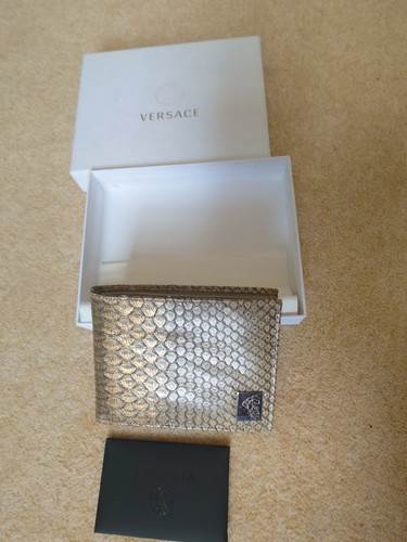 Versace snakeskin wallet - versace,