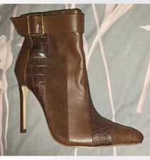 Brown Size 7 Stilleto Heeled