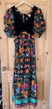 Vintage C & A Maxi 70’s Dress Floral Print Size 8 - 10