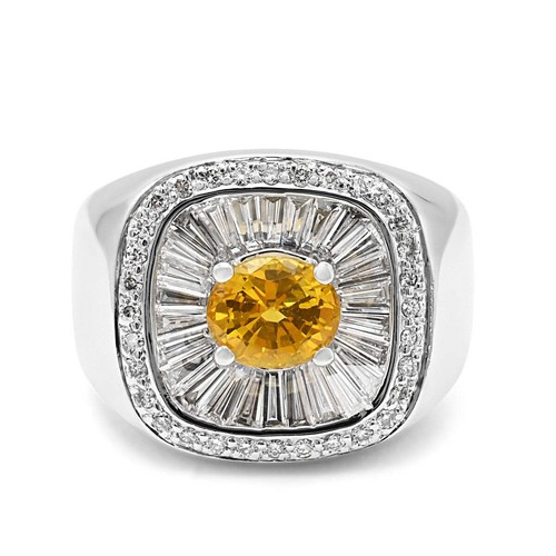Yellow sapphire diamond - sapphire,