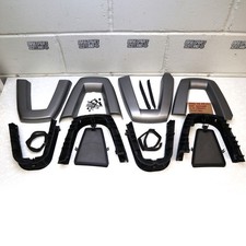 BMW E85 Z4 OEM ROLL BAR TRIM COVER SET SILVR GREY W/ WIND DEFLECTOR PIECES