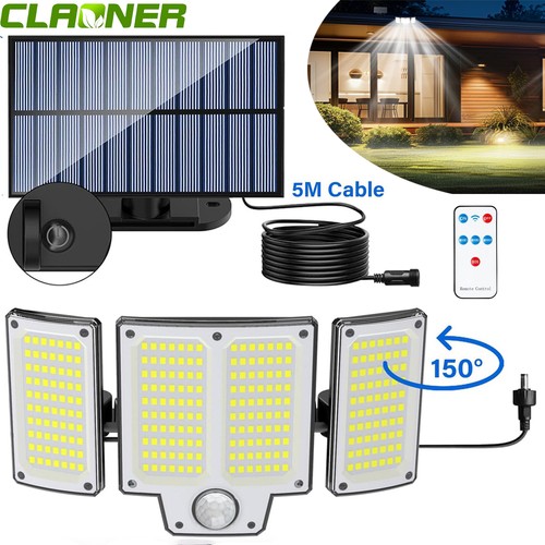 Head solar security light - 3-head,