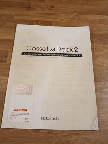 Nakamichi cassette deck - nakamichi,