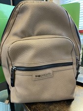 Tiba & Marl Elwood Changing Bag Backpack Tan Faux Leather / Used