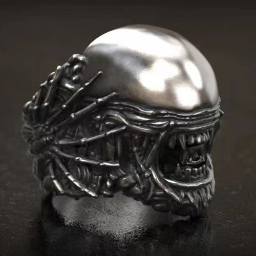 Biomech grey gothic alien - biomech,