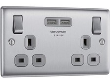 Brushed steel grey inserts - bg,
