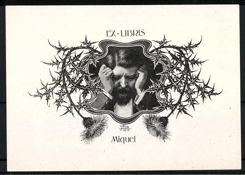 Exlibris miquel mann umgeben - exlibris,