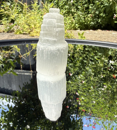 Selenite skyscraper crystal - skyscraper,