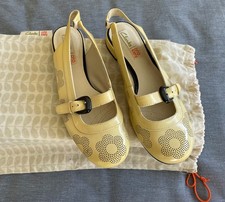 Orla Kiely Clarks Milly Sandals / Shoes, Mod Shoes, Cream