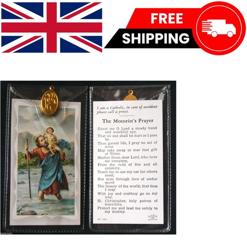 Motorist prayer card with st - prayer,