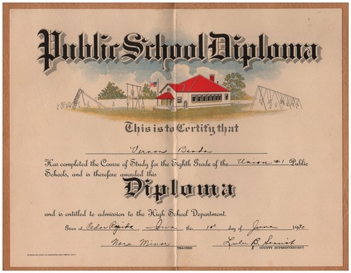 1930 vernon wayne benda - wayne,