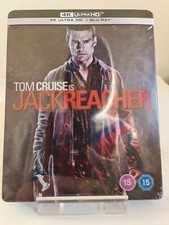 JACK   REACHER  4K   ULTRA   HD  +  BLU-RAY   STEELBOOK,  DISPATCH   SAME    DAY