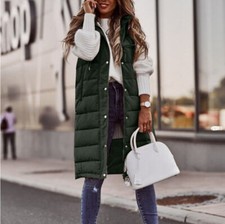 Ladies Womens Hooded Long Line