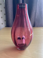 Dartington Ruby Crystal Vase