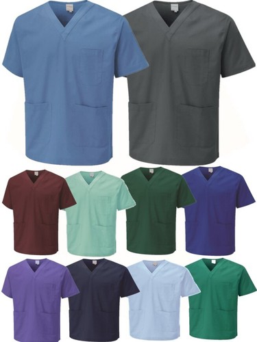 Scrub tunic top neck nurse - tunic, v-neck