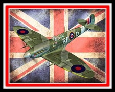 SPITFIRE AIRCRAFT UNION JACK