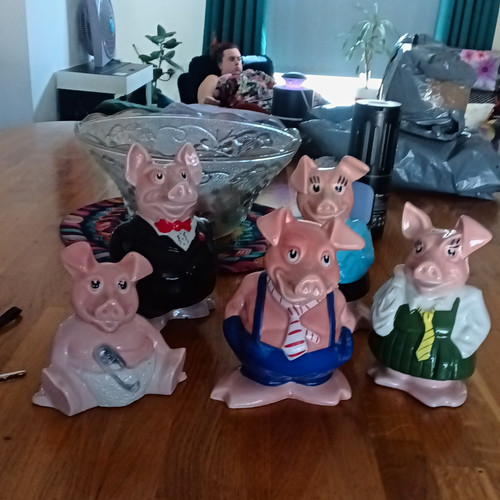 Set ceramic natwest pig - 5,