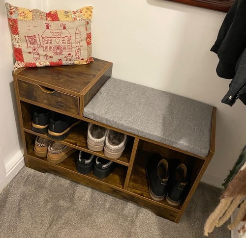 Vintage shoe storage bench - shoe,