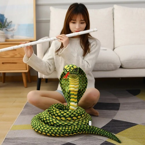 Colorful cobra plush toy - cobra,