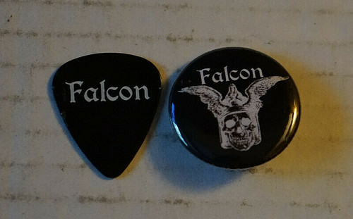 Falcon guitar pick - +, metal