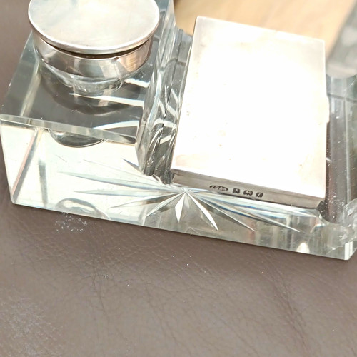 Vintage cut glass desk - vintage,