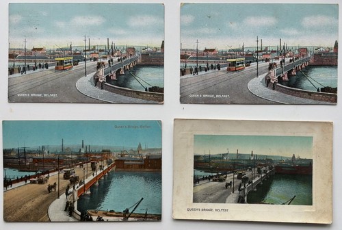 Belfast postcards queens - postcards,