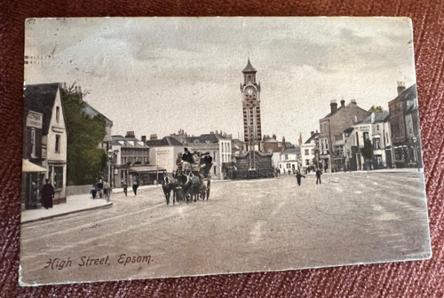 Antique postcard epsom surrey - antique,